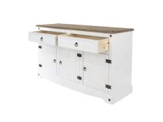 Core Products Core Corona White Wax 3 door 2 Drawer Sideboard