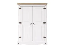 Core Core Corona White Wax 2 Door Cupboard
