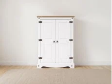 Core Core Corona White Wax 2 Door Cupboard