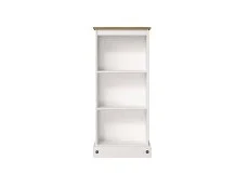 Core Core Corona White Wax Wooden Low Bookcase