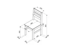 Core Core Linea Grey Set of 2 Dining Chairs