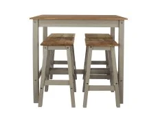 Core Core Linea Grey Dining Table and 4 Chair Set
