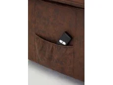 TGC TGC Lewis Single Motor Brown Air Faux Leather Riser Recliner Chair