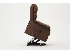 TGC TGC Lewis Single Motor Brown Air Faux Leather Riser Recliner Chair