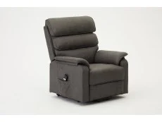 TGC TGC Lewis Single Motor Dark Grey Fabric Riser Recliner Chair