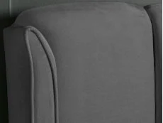 Bedmaster Bedmaster Aurora 4ft6 Double Grey Velvet Ottoman Bed Frame