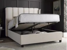 Bedmaster Bedmaster Aurora 4ft6 Double Stone Velvet Ottoman Bed Frame