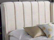 Bedmaster Bedmaster Aurora 5ft King Size Stone Velvet Ottoman Bed Frame