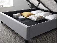 Bedmaster Bedmaster Brandon 4ft6 Double Grey Fabric Ottoman Bed Frame