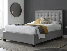 Bedmaster Bedmaster Brandon 5ft King Size Grey Fabric Ottoman Bed Frame
