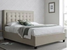 Bedmaster Bedmaster Brandon Oatmeal Fabric Ottoman Bed Frame