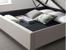 Bedmaster Bedmaster Brandon Oatmeal Fabric Ottoman Bed Frame