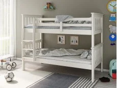 Bedmaster Bedmaster Carra 3ft White Bunk Bed Frame
