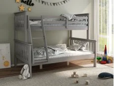 Bedmaster Bedmaster Carra 3ft Grey Triple Bunk Bed Frame
