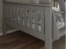 Bedmaster Bedmaster Carra 3ft Grey Triple Bunk Bed Frame