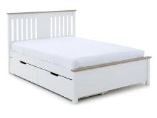 Bedmaster Bedmaster Chester Stone White Wooden Bed Frame