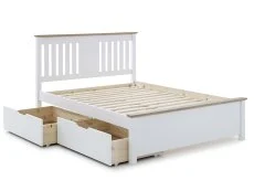 Bedmaster Bedmaster Chester Stone White Wooden Bed Frame