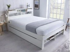 Bedmaster Bedmaster Fabio 4ft6 Double White Wooden Bed Frame