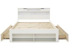 Bedmaster Bedmaster Fabio 4ft6 Double White Wooden Bed Frame
