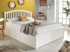 Bedmaster Bedmaster Grayson White Wooden Ottoman Bed Frame