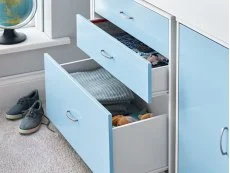 Bedmaster Bedmaster Lacy 3ft Single Blue Mid Sleeper Bed Frame
