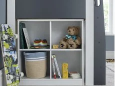 Bedmaster Bedmaster Lacy Grey & White Mid Sleeper Bed Frame