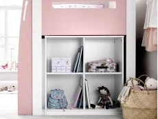 Bedmaster Bedmaster Lacy Pink Mid Sleeper Bed Frame