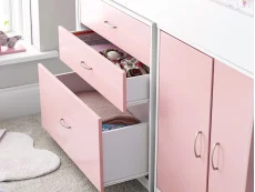 Bedmaster Bedmaster Lacy Pink Mid Sleeper Bed Frame