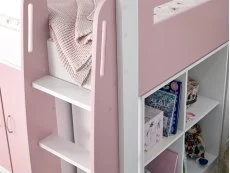 Bedmaster Bedmaster Lacy Pink Mid Sleeper Bed Frame
