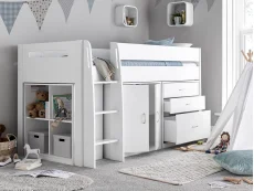 Bedmaster Bedmaster Lacy White Mid Sleeper Bed Frame