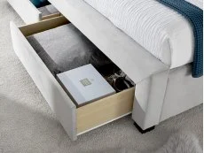 Bedmaster Bedmaster Newton 5ft King Size Grey Fabric 4 Drawer Bed Frame