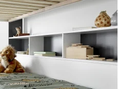 Bedmaster Bedmaster Oliver 3ft Grey & White Bunk Bed Frame