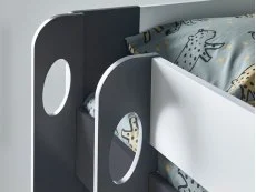 Bedmaster Bedmaster Oliver Grey & White Bunk Bed Frame