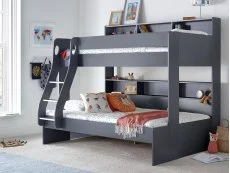 Bedmaster Bedmaster Oliver 3ft Onyx Grey Triple Bunk Bed Frame