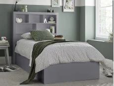 Bedmaster Bedmaster Oscar 3ft Single Grey Wooden Ottoman Bed Frame