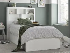 Bedmaster Bedmaster Oscar 3ft Single White Wooden Ottoman Bed Frame