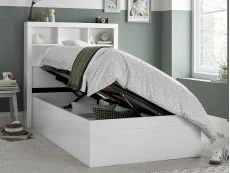 Bedmaster Bedmaster Oscar 3ft Single White Wooden Ottoman Bed Frame