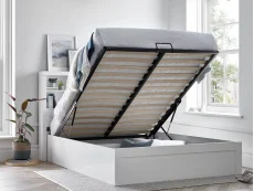 Bedmaster Bedmaster Arizona White Wooden Ottoman Bed Frame