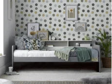 Bedmaster Bedmaster Tyler 3ft Single Grey & White Wooden Guest Bed Frame
