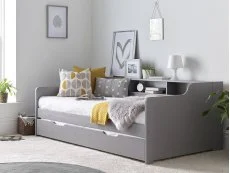 Bedmaster Bedmaster Tyler 3ft Single Grey Wooden Guest Bed Frame