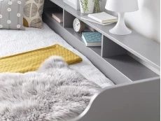 Bedmaster Bedmaster Tyler 3ft Single Grey Wooden Guest Bed Frame