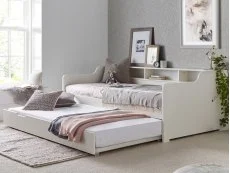 Bedmaster Bedmaster Tyler 3ft Single White Wooden Guest Bed Frame