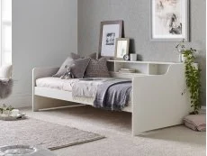 Bedmaster Bedmaster Tyler 3ft Single White Wooden Guest Bed Frame