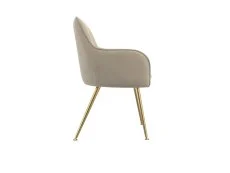 LPD LPD Tara Set of 2 Fawn Velvet Dining Chairs