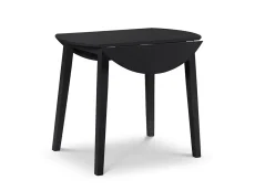 Julian Bowen Clearance - Julian Bowen Coast 90cm Black Drop Leaf Dining Table