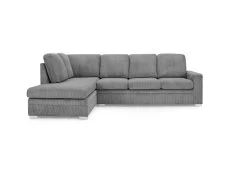 TGC TGC Allison Grey Fabric Jumbo Left Hand Corner Sofa