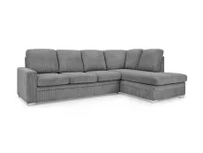 TGC TGC Allison Grey Fabric Jumbo Right Hand Corner Sofa