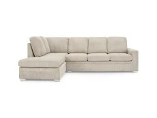 TGC TGC Allison Mocha Fabric Jumbo Left Hand Corner Sofa