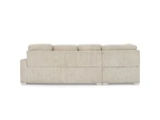 TGC TGC Allison Mocha Fabric Jumbo Left Hand Corner Sofa