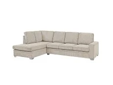 TGC TGC Allison Mocha Fabric Jumbo Left Hand Corner Sofa